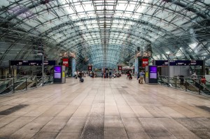 Our local photographer photos jet-setters at Frankfurt Airport in Germany for our client in China